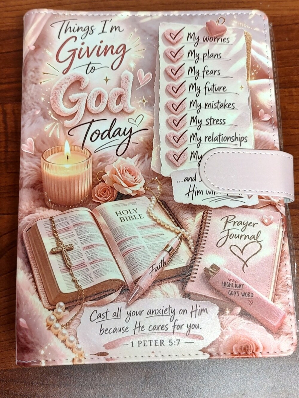 New! A5 "Things In Giving To God Today" Binder Notebook, Paper, Divider Set